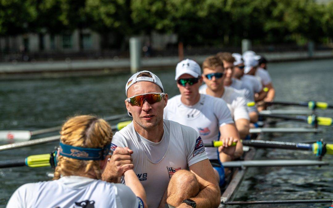 Große Welle im Tegeler Hafen